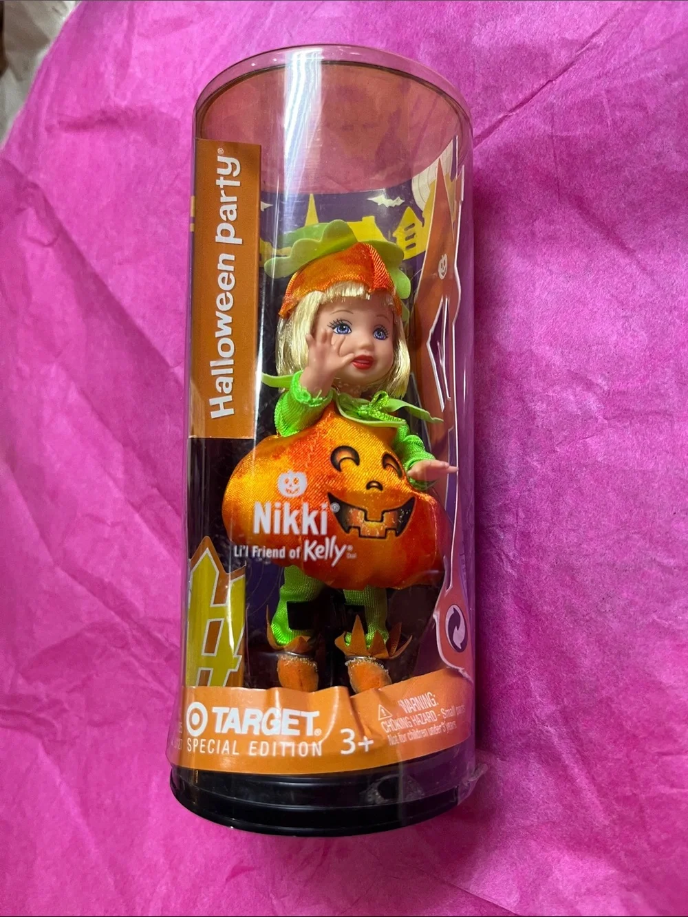 2003 Mattel Barbie Kelly Club Nikki  Target Special Edition Pumpkin NRFB